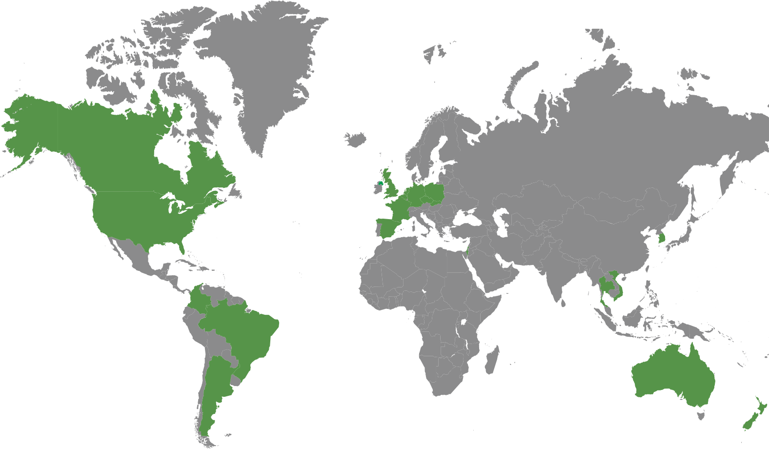 Agrilumia global business map with highlighted markets